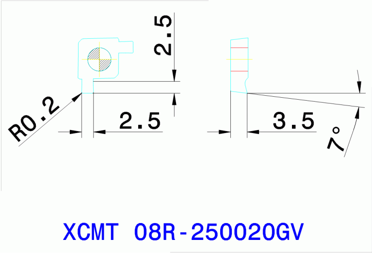 XCMT 08R-250020GV TT8020