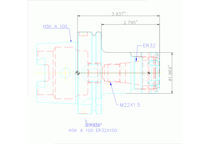 HSK A100 ER32X100