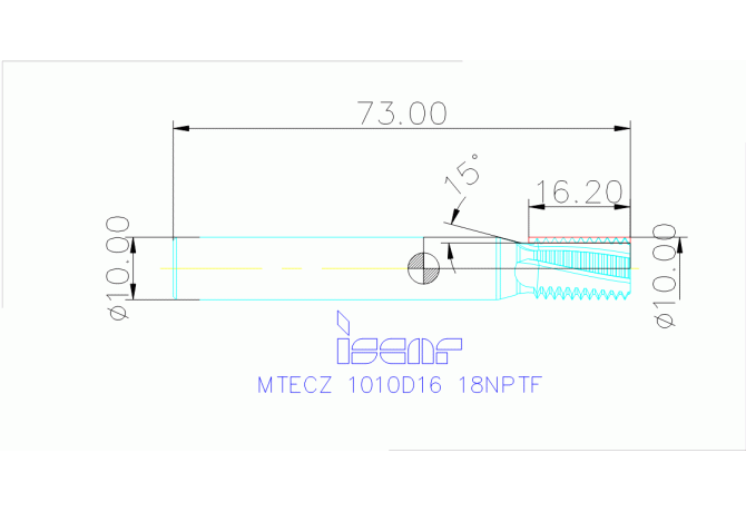 MTECZ 1010D16 18NPTF IC908