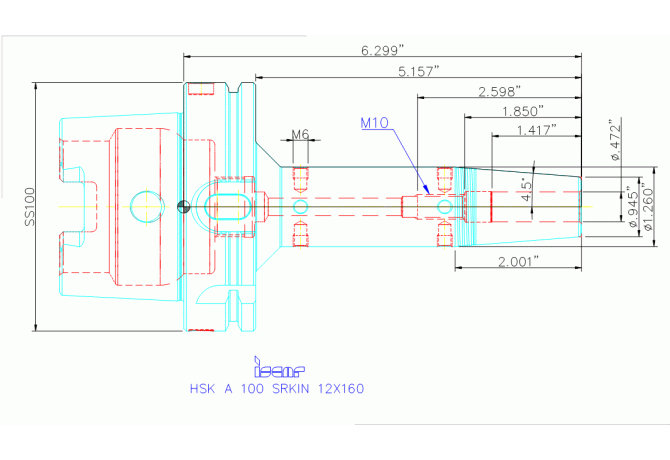 HSK A100 SRKIN12X160