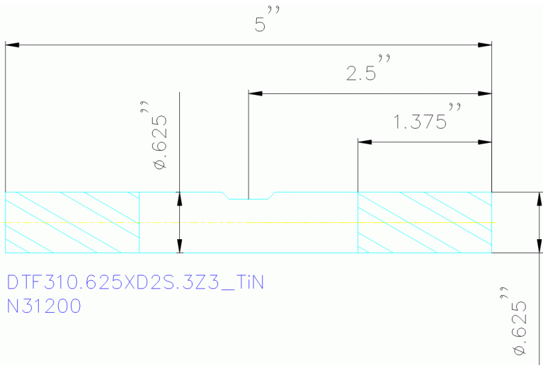 DTF310.625XD2S.3Z3 TIN