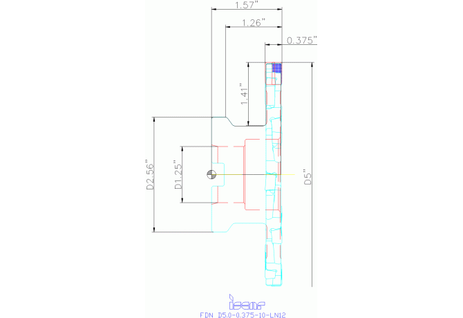 FDN D5.0-0.375-10-LN12