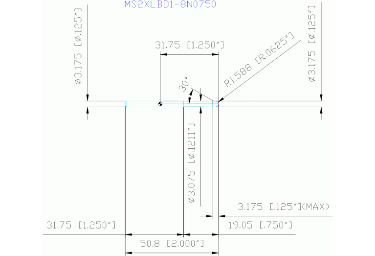 MS2XLBD1/8N0750
