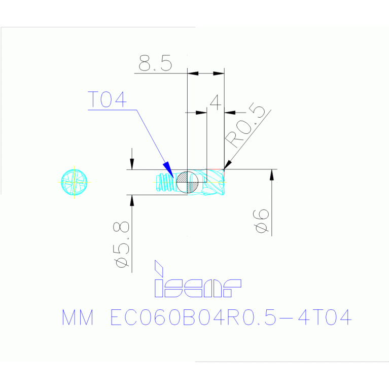 MM EC060B04R0.5-4T04 IC908
