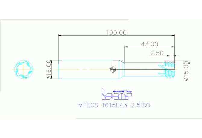 MTECS 1615E43 2.5ISO IC908