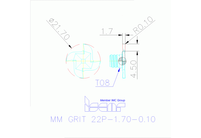 MM GRIT 22P-1.70-0.10 IC528