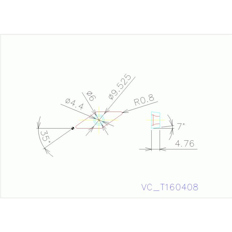 VCMT160408N-LB AC8115P