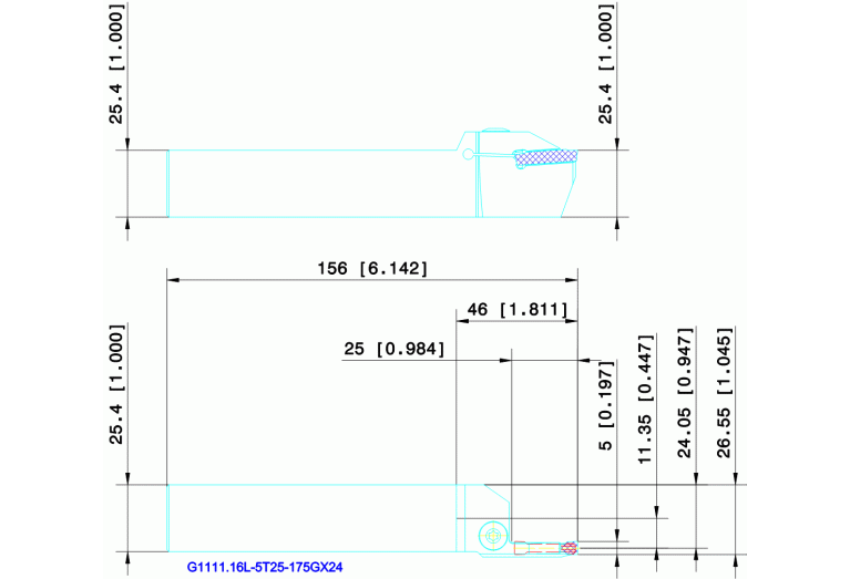 G1111.16L-5T25-175GX24