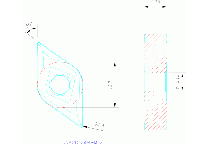 DNMG150604-MF2 TP200