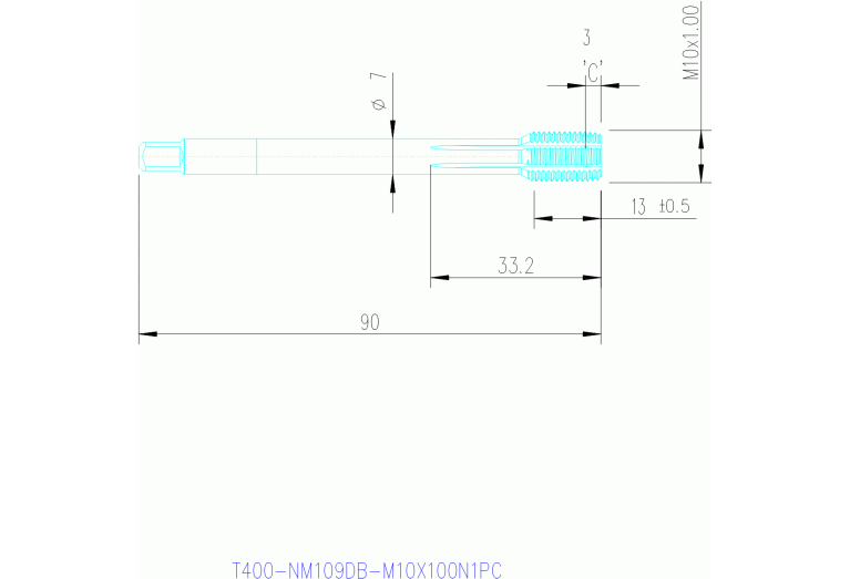 T400-NM109DB-M10X100N1PC