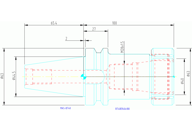 BT40ER40X100