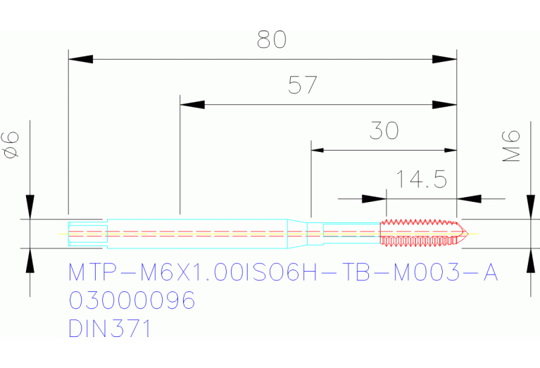 MTP-M6X1.00ISO6H-TB-M003-A