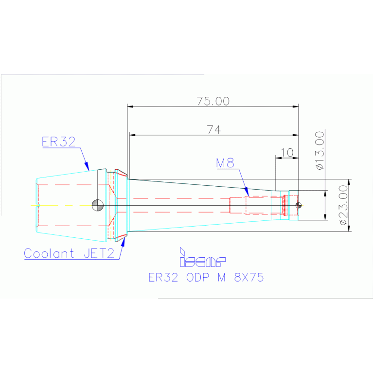 ER32 ODP M 8X75