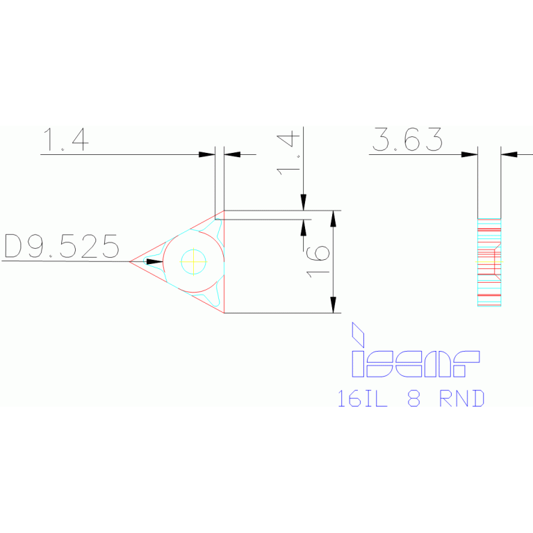 16IL 8 RND IC250