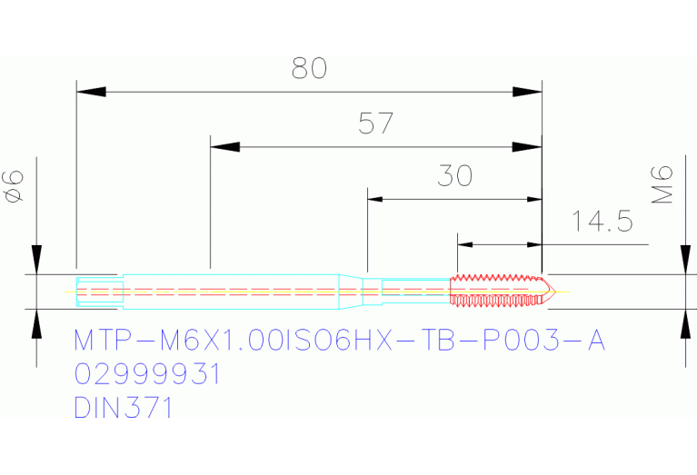MTP-M6X1.00ISO6HX-TB-P003-A