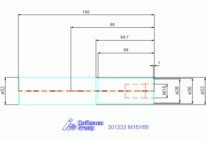 301333 M16X66