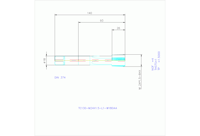TC130-M24X1.5-L1-WY80AA