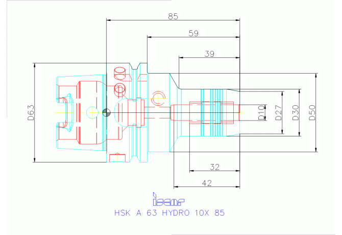 HSK A63 HYDRO 10X85
