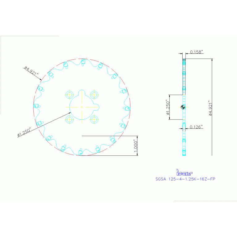 SGSA 125-4-1.25K-16Z-FP