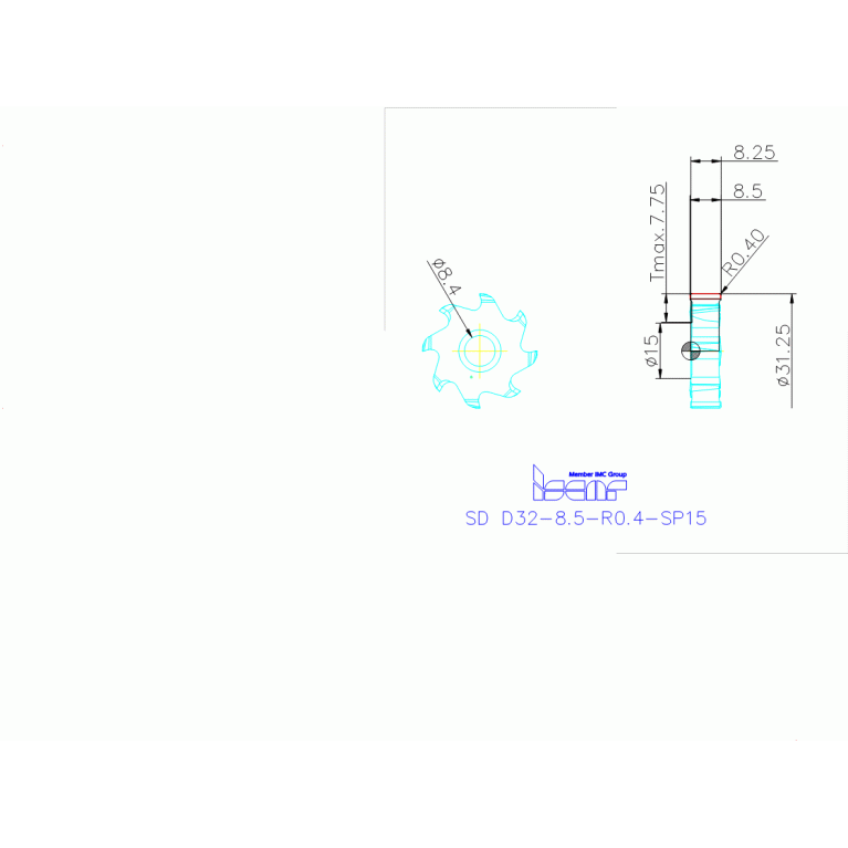 SD D32-8.5-R0.4-SP15 IC908