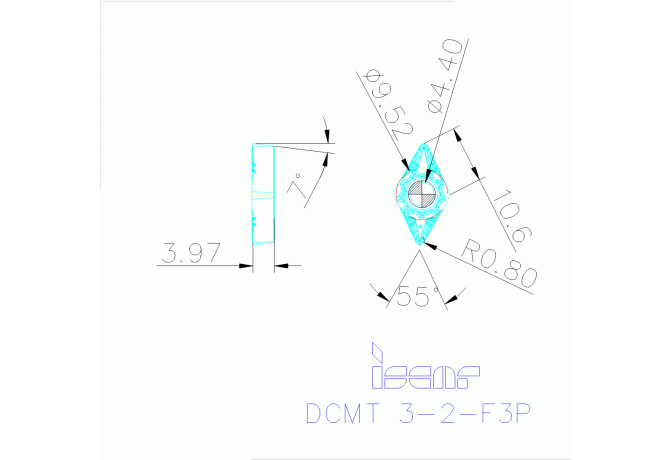 DCMT 11T308-F3P IC8150