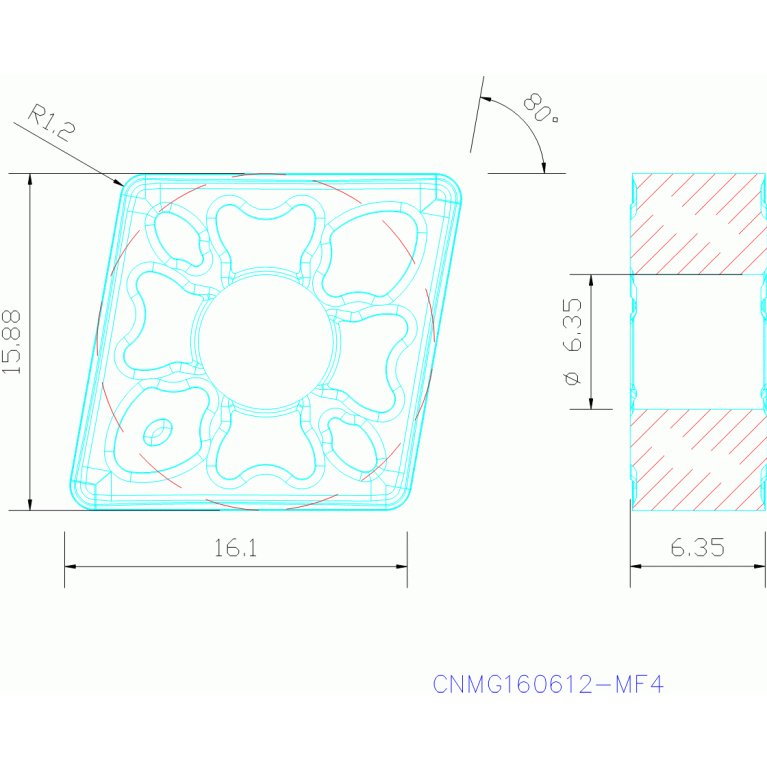 CNMG160612-MF4 TM4000