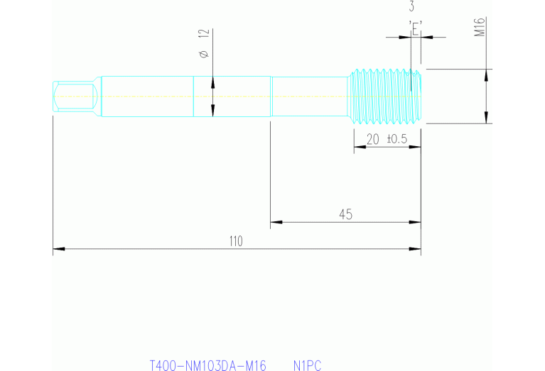 T400-NM103DA-M16 N1PC