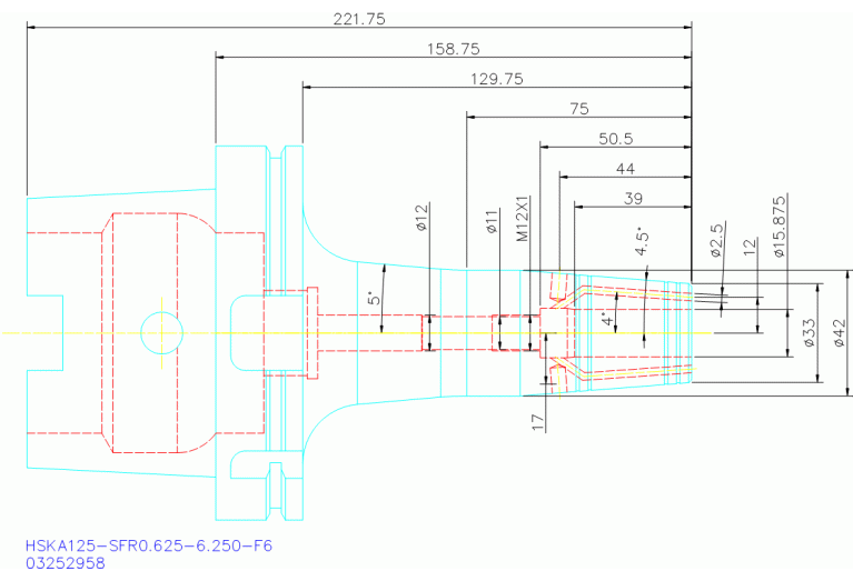 HSKA125-SFR0.625-6.250-F6