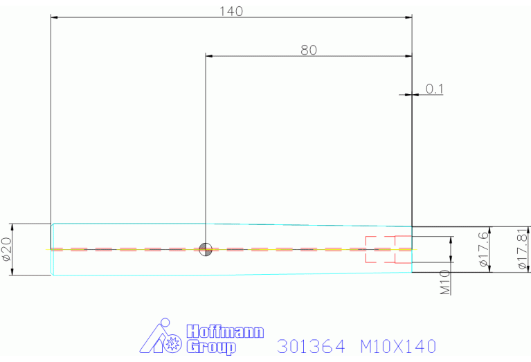 301364 M10X140