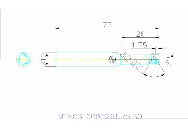 MTECS 1009C26 1.75ISO IN2005