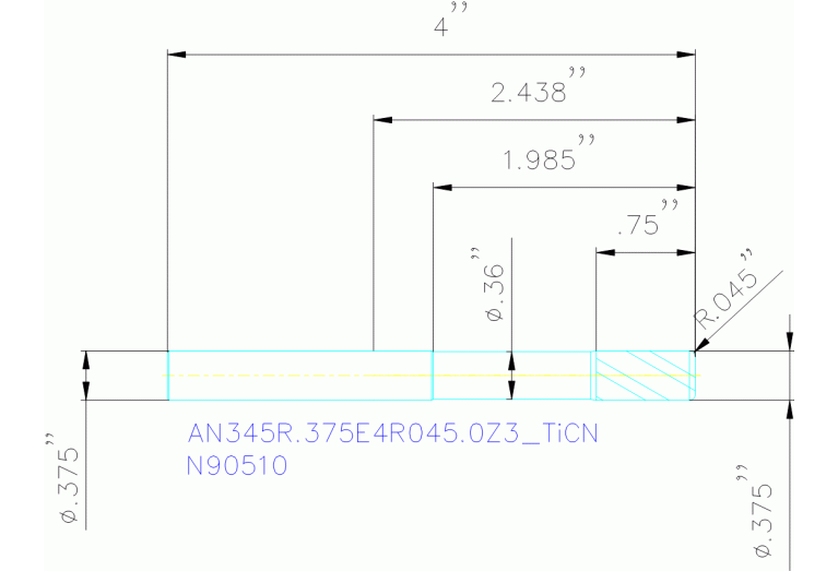 AN345R.375E4R045.0Z3 TICN