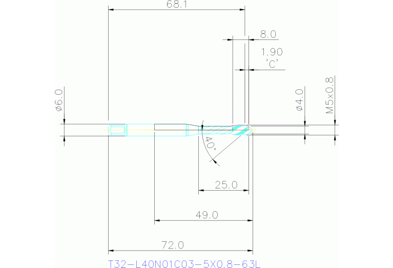 T32-L40N01C03-5X0.8-63L