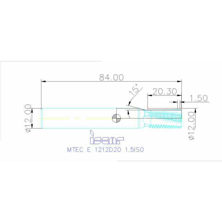 MTEC E 1212D20 1.5ISO IC908