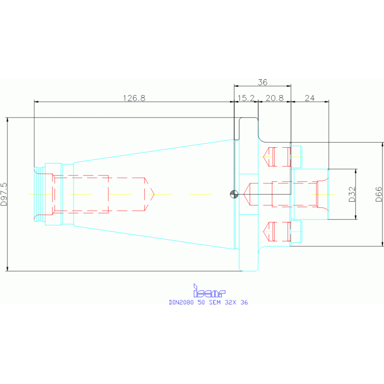 DIN2080 50 SEM 32X 36