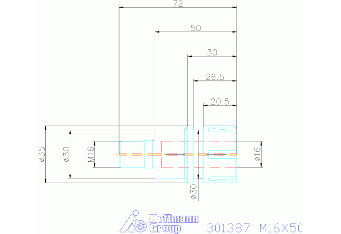 301387 M16X50