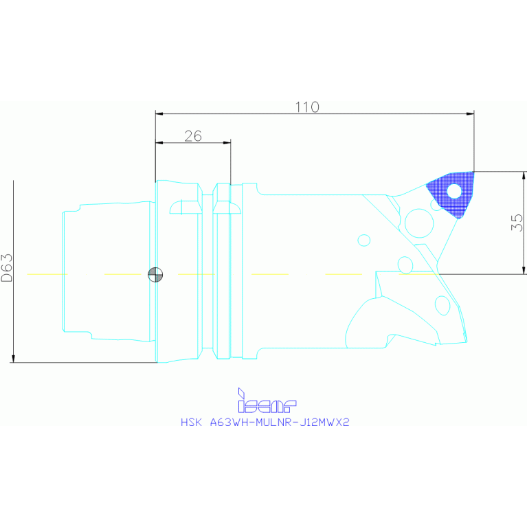 HSK A63WH-MULNR-J12MWX2
