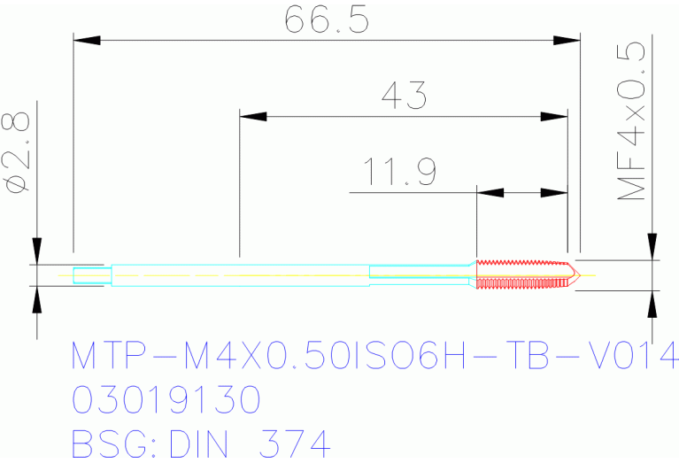 MTP-M4X0.50ISO6H-TB-V014