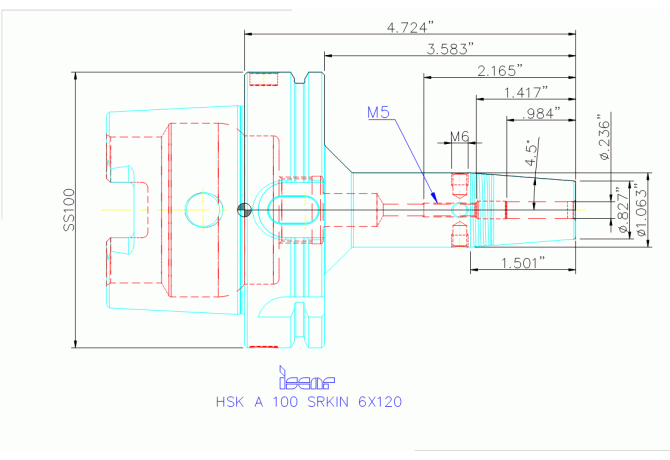 HSK A100 SRKIN6X120