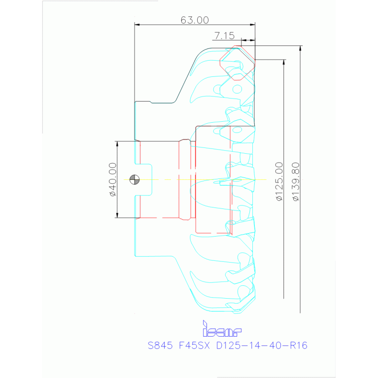 S845 F45SX D125-14-40-R16