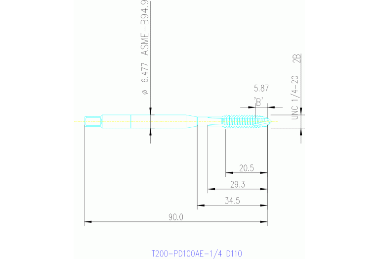 T200-PD100AE-1/4 D110