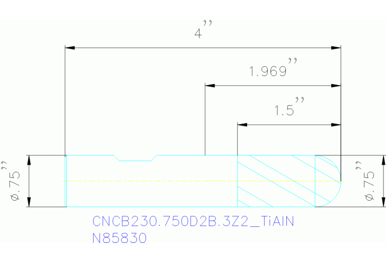 CNCB230.750D2B.3Z2 TIALN