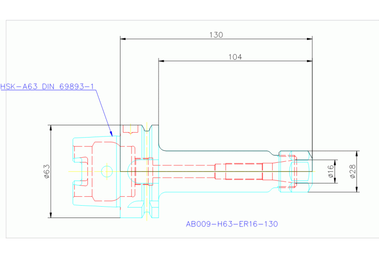 AB009-H63-ER16-130