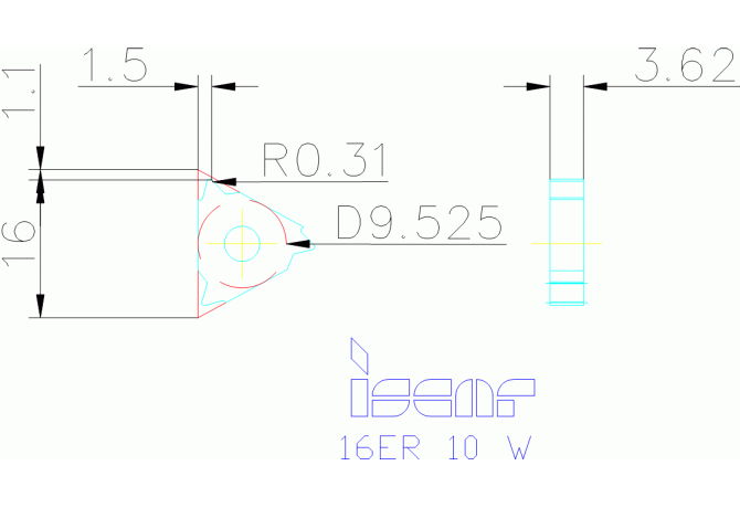 16ER 10 W IC908