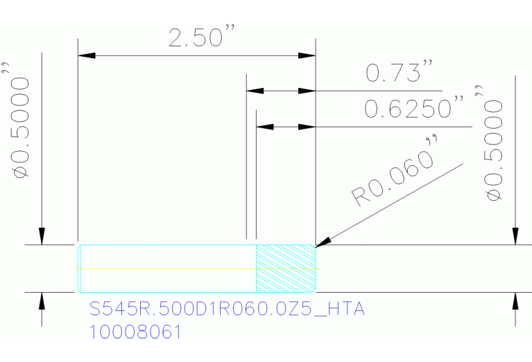 S545R.500D1R060.0Z5 HTA