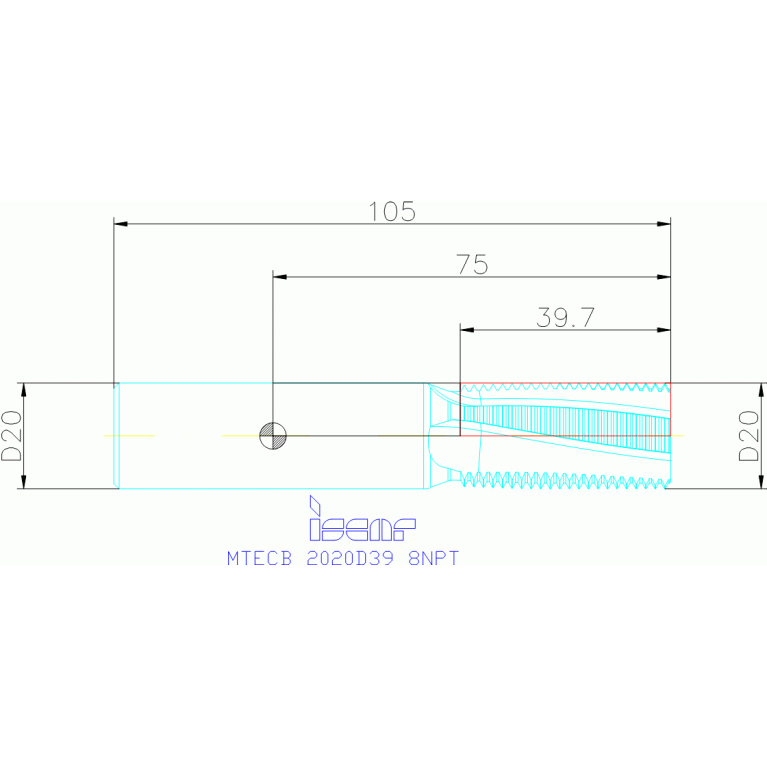 MTECB 2020D39 8NPT IC908