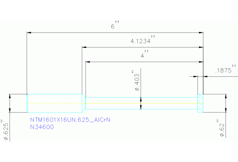 NTM1601X16UN.625 ALCRN