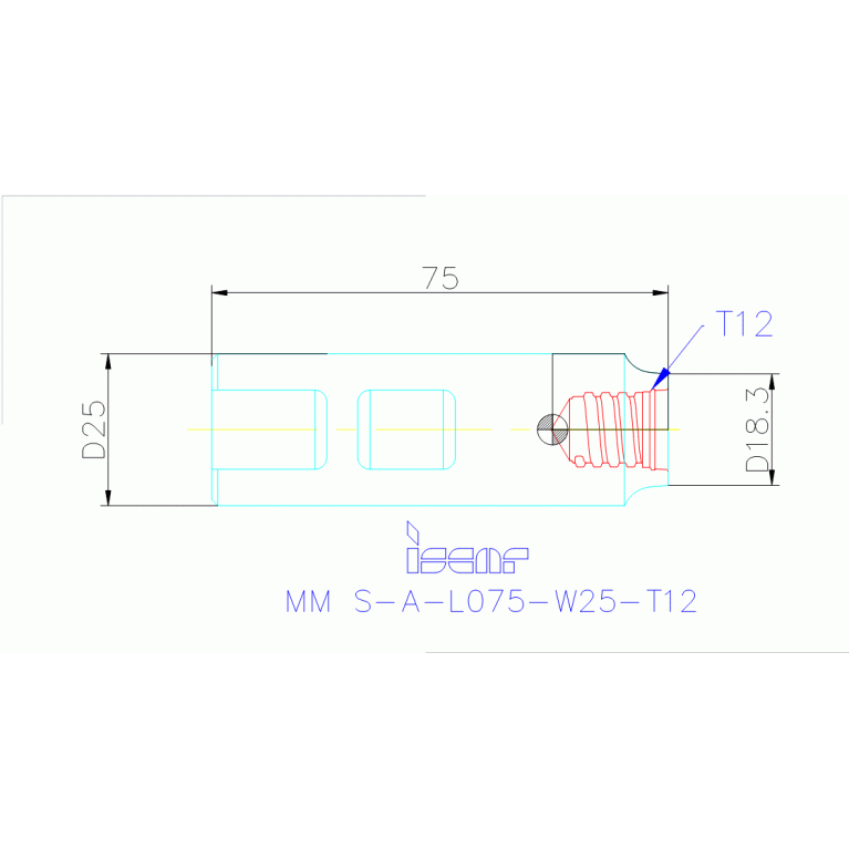 MM S-A-L075-W25-T12