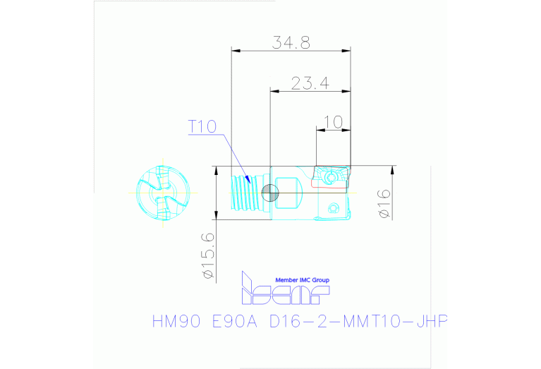 HM90 E90A D16-2-MMT10-JHP