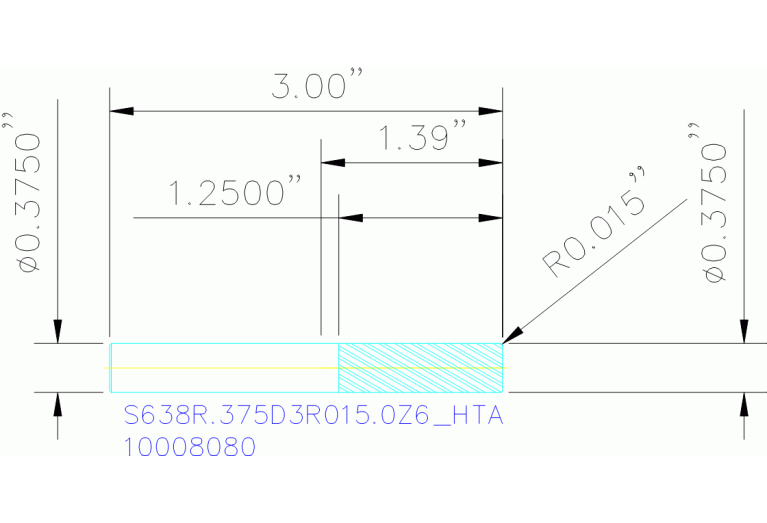 S638R.375D3R015.0Z6 HTA