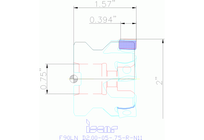 F90LN D2.00-05-.75-R-N11